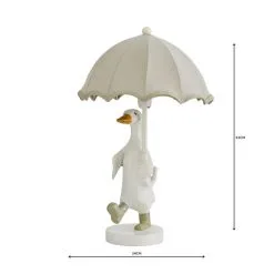 Dunelm Darcy Resin Duck White Table Lamp -Dunelm Lights Sales 1000139074 alt04