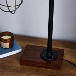 Dunelm Milas Pipe Black Industrial Table Lamp -Dunelm Lights Sales 1000139077 alt03