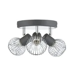 Dunelm Mattia 3 Light Wire Cage Matt Grey Spotlight -Dunelm Lights Sales 1000139084 alt05