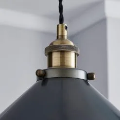 Dunelm Logan 1 Light Grey Industrial Ceiling Fitting -Dunelm Lights Sales 1000139092 alt02