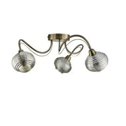 Dunelm Temossi 3 Light Mercury Glass Semi-Flush Ceiling Fitting -Dunelm Lights Sales 1000139113 alt05