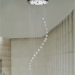 Dunelm Marconia 5 Light Glass Droplet Cluster Flush Ceiling Fitting -Dunelm Lights Sales 1000139145 alt03