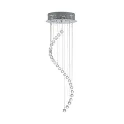 Dunelm Marconia 5 Light Glass Droplet Cluster Flush Ceiling Fitting -Dunelm Lights Sales 1000139145 alt05