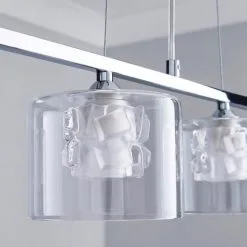 Dunelm Erie 4 Light Bar Glass Diner Ceiling Fitting -Dunelm Lights Sales 1000144744 alt02