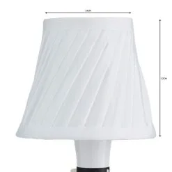 Dunelm Twisted Pleat Lamp Shade 14cm Ivory -Dunelm Lights Sales 1000147341 alt04