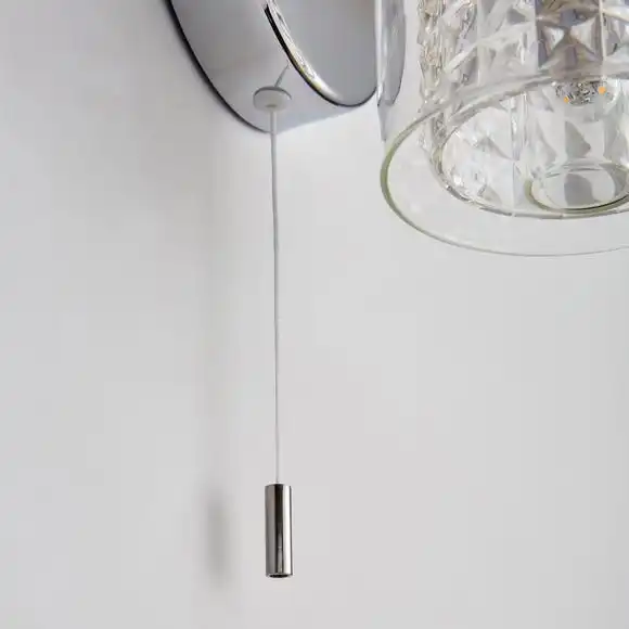 Dunelm Hylton Glass Bathroom Wall Light 4 Dunelm Hylton Glass Bathroom Wall Light - Image 4