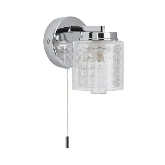 Dunelm Hylton Glass Bathroom Wall Light 5 Dunelm Hylton Glass Bathroom Wall Light - Image 5