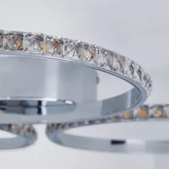 Dunelm Oraylia 3 Light Integrated LED Hoops Jewel Chrome Ceiling Fitting 8 Dunelm Oraylia 3 Light Integrated LED Hoops Jewel Chrome Ceiling Fitting -Dunelm Lights Sales 1000149069 alt02