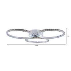 Dunelm Oraylia 3 Light Integrated LED Hoops Jewel Chrome Ceiling Fitting 11 Dunelm Oraylia 3 Light Integrated LED Hoops Jewel Chrome Ceiling Fitting -Dunelm Lights Sales 1000149069 alt06