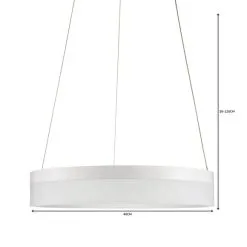 Dunelm Mickie 1 Light Integrated LED Hoop White Ceiling Fitting -Dunelm Lights Sales 1000149070 alt06