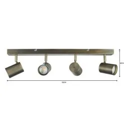 Dunelm Newark 4 Light Antique Bronze Spotlight Bar -Dunelm Lights Sales 1000149076 alt06