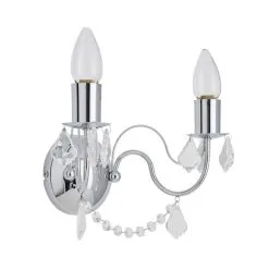 Dunelm Elizabeth 2 Light Chrome Bathroom Wall Light -Dunelm Lights Sales 1000149087 alt05
