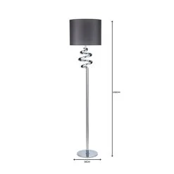 Dunelm Etta Touch Dimmable Chrome Floor Lamp -Dunelm Lights Sales 1000149100 alt06
