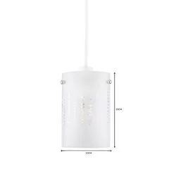 Dunelm Grayson Dot Glass White Easy Fit Pendant -Dunelm Lights Sales 1000149113 alt06