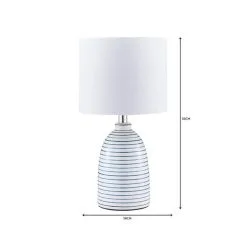 Dunelm Tenby Ceramic White And Blue Table Lamp -Dunelm Lights Sales 1000149122 alt06