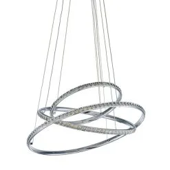 Dunelm Cali 3 Light Integrated LED Hoop Crystal Ceiling Fitting -Dunelm Lights Sales 1000149123 alt05
