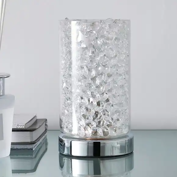 Dunelm Adela Pad Chrome Touch Dimmable Table Lamp 2 Dunelm Adela Pad Chrome Touch Dimmable Table Lamp - Image 2