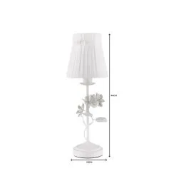 Dunelm Chateau White Table Lamp -Dunelm Lights Sales 1000149137 alt06