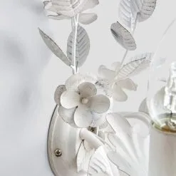 Dunelm Chateau 2 Light Candelabra White Wall Light -Dunelm Lights Sales 1000149138 alt02