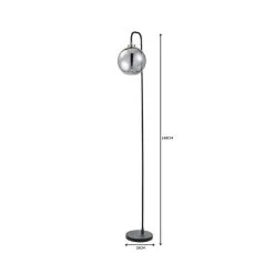 Dunelm Tanner Black And Glass Floor Lamp -Dunelm Lights Sales 1000149187 alt06