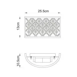 Vogue Lighting Vogue Hudson 2 Light Crystal Wall Light -Dunelm Lights Sales 1000156385 alt04