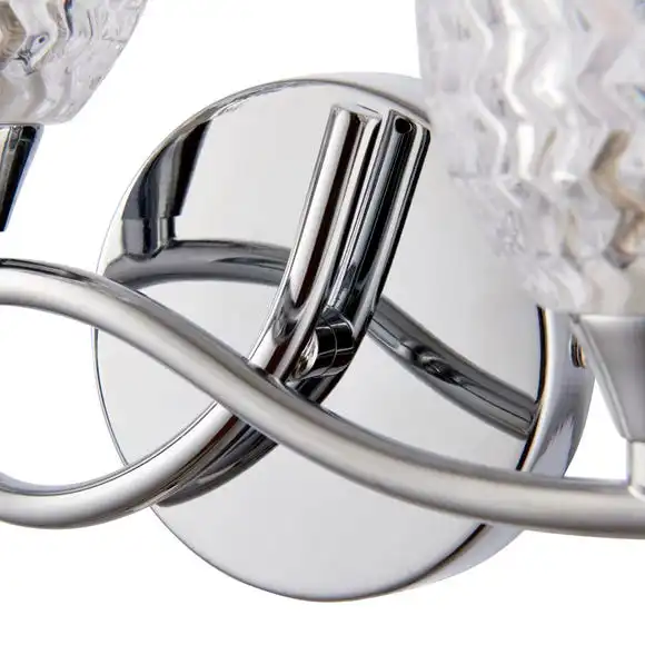 Vogue Lighting Vogue Boyer 2 Light Wall Light Chrome 6 Vogue Lighting Vogue Boyer 2 Light Wall Light Chrome - Image 6