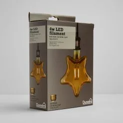 Status 4 Watt LED ES 28cm Star Shape Bulb -Dunelm Lights Sales 1000156414 alt04