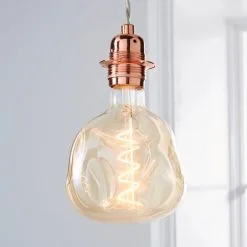Status 5 Watt ES 17cm Spiral Filament Bumpy Bulb 7 Status 5 Watt ES 17cm Spiral Filament Bumpy Bulb -Dunelm Lights Sales 1000156418 alt02