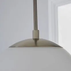 Dunelm Hamptworth 1 Light Pendant Dome Frosted Glass Ceiling Fitting -Dunelm Lights Sales 1000157750 alt02