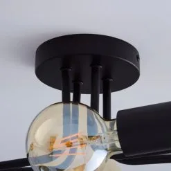 Dunelm Kacy 4 Light Black Flush Ceiling Fitting -Dunelm Lights Sales 1000157752 alt02