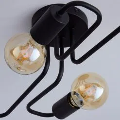 Dunelm Kacy 4 Light Black Flush Ceiling Fitting -Dunelm Lights Sales 1000157752 alt03