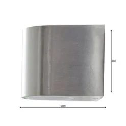 Dunelm Tam Down Lighter Steel Outdoor Wall Light -Dunelm Lights Sales 1000157764 alt04