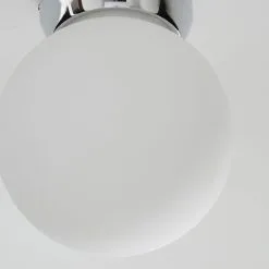 Dunelm Harlow 1 Light Frosted Glass Flush Ceiling Fitting -Dunelm Lights Sales 1000157767 alt02