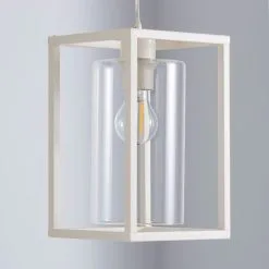 Dunelm London 1 Light Pendant Cream Industrial Ceiling Fitting -Dunelm Lights Sales 1000158430 alt01