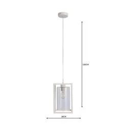 Dunelm London 1 Light Pendant Cream Industrial Ceiling Fitting -Dunelm Lights Sales 1000158430 alt04