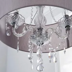 Dunelm Livia 3 Light Jewel Shaded Grey Chandelier -Dunelm Lights Sales 1000158433 alt02
