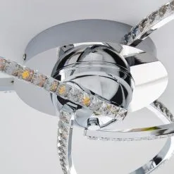 Dunelm Oria 3 Light Integrated LED Jewel Chrome Ceiling Fitting -Dunelm Lights Sales 1000158434 alt03