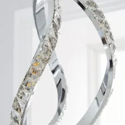 Dunelm Marsia 1 Light Integrated LED Swirl Jewel Chrome Ceiling Fitting -Dunelm Lights Sales 1000158436 alt02