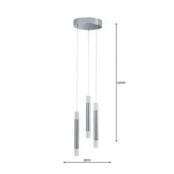 Dunelm Zarah 3 Light Integrated LED Cluster Ceiling Fitting -Dunelm Lights Sales 1000158448 alt04