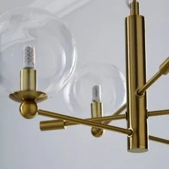 Elements Nour 3 Light Antique Brass Ceiling Fitting -Dunelm Lights Sales 1000158452 alt02