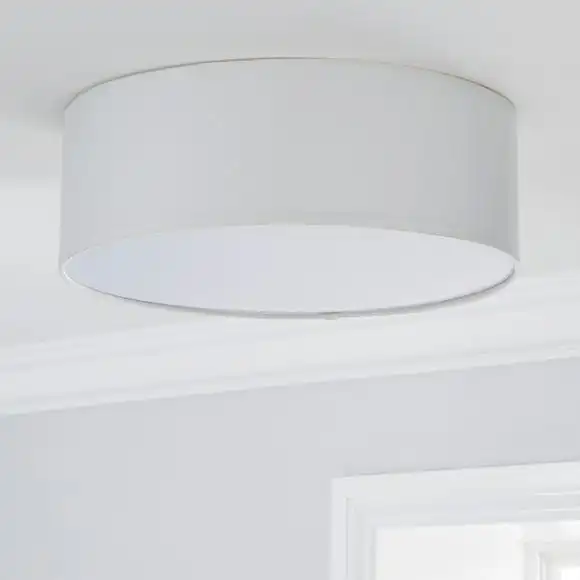 Dunelm Sara 38cm Ivory Shade Flush Ceiling Fitting 2 Dunelm Sara 38cm Ivory Shade Flush Ceiling Fitting - Image 2