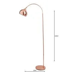 Dunelm Herm Arc Copper Floor Lamp -Dunelm Lights Sales 1000158494 alt04