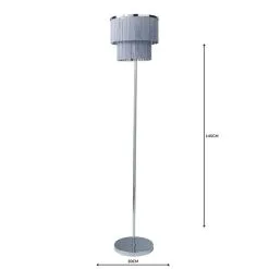 Dunelm Jaz Fringe Grey Floor Lamp -Dunelm Lights Sales 1000158498 alt04