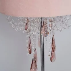 Dunelm Halle French Velvet Jewel Blush Pink Floor Lamp 8 Dunelm Halle French Velvet Jewel Blush Pink Floor Lamp -Dunelm Lights Sales 1000158505 alt02