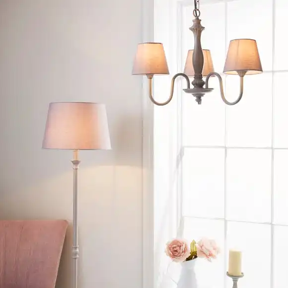 Dunelm Tofty Grey Floor Lamp 6 Dunelm Tofty Grey Floor Lamp - Image 6