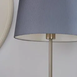 Dunelm Tula Micro Pleat Grey Shade Floor Lamp -Dunelm Lights Sales 1000158521 alt02