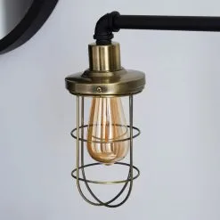 Dunelm Milas Pipe Black Industrial Floor Lamp -Dunelm Lights Sales 1000158523 alt02