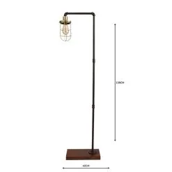 Dunelm Milas Pipe Black Industrial Floor Lamp -Dunelm Lights Sales 1000158523 alt04