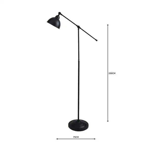 Dunelm Lever Arm Black Floor Lamp 5 Dunelm Lever Arm Black Floor Lamp - Image 5