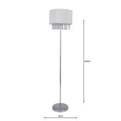 Dunelm Riah Jewel Ivory Floor Lamp -Dunelm Lights Sales 1000158539 alt04